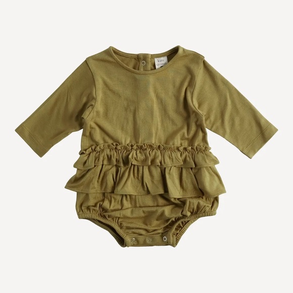 NWT Kate Quinn fennel bamboo long sleeve double skirted bubble size 18-24m - Picture 3 of 10
